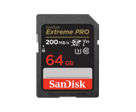 Sandisk 64GB SDXC Extreme PRO 200MB/s A2 C10 V30 UHS-I U3 - 1058642 - zdjęcie 1